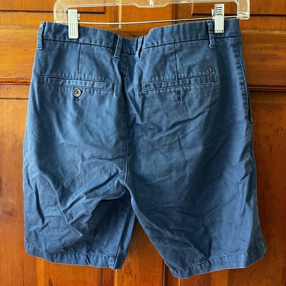 Calvin Klein Blue Chino Shorts Men’s Size 29 Cotton Casual Summer Shorts - Picture 4 of 6